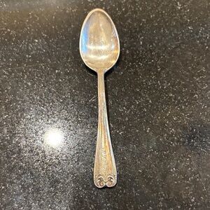 ❤️WEEKEND SALE❤️Elegant Antique Sterling Silver Children's Spoon